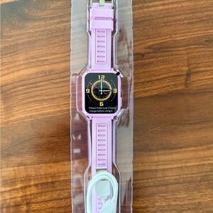 Lavender Smartwatch with Charger